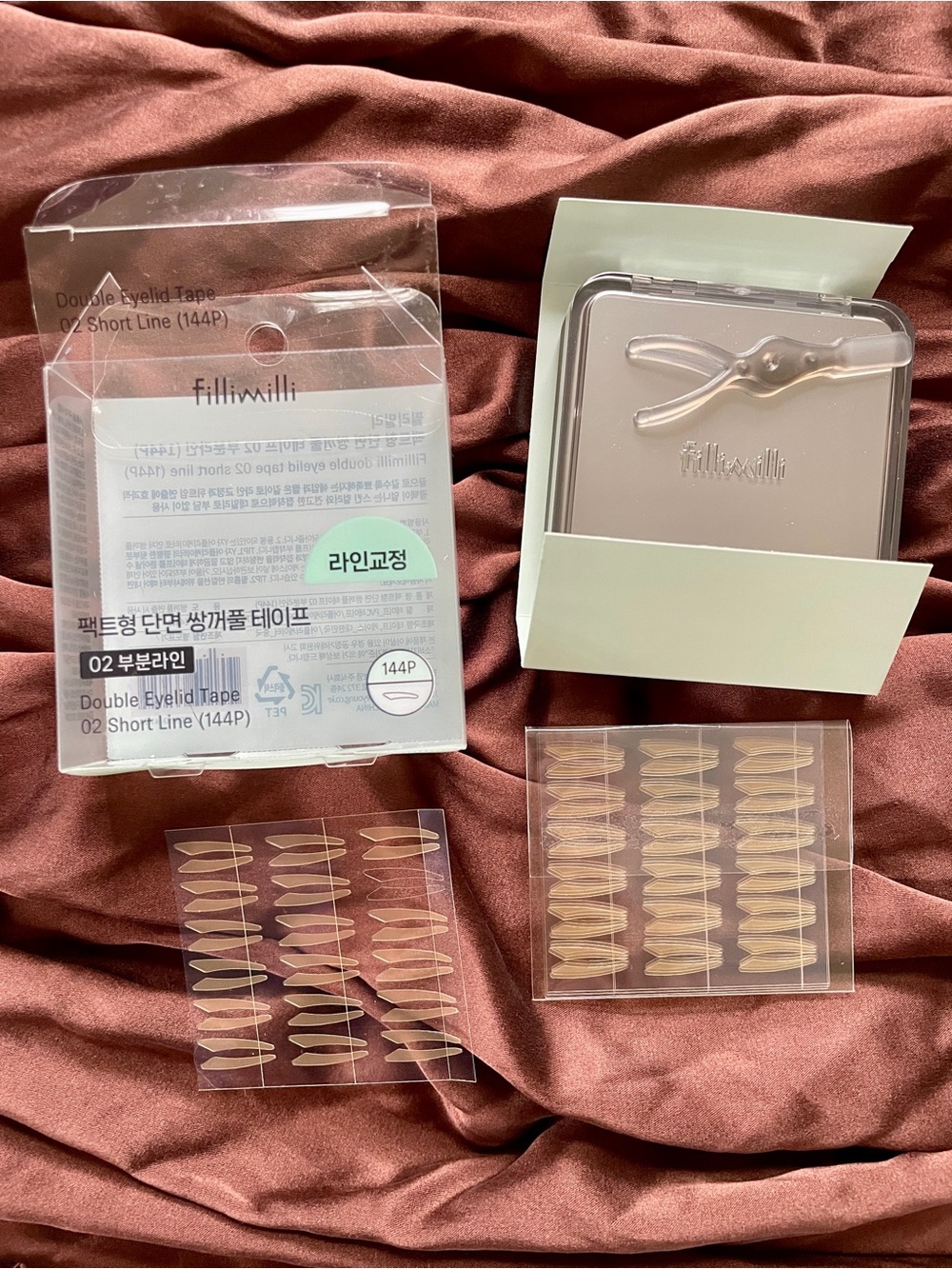 Fillimilli Double Eyelid Tape with Case 02 PARTIAL LINE (144P)